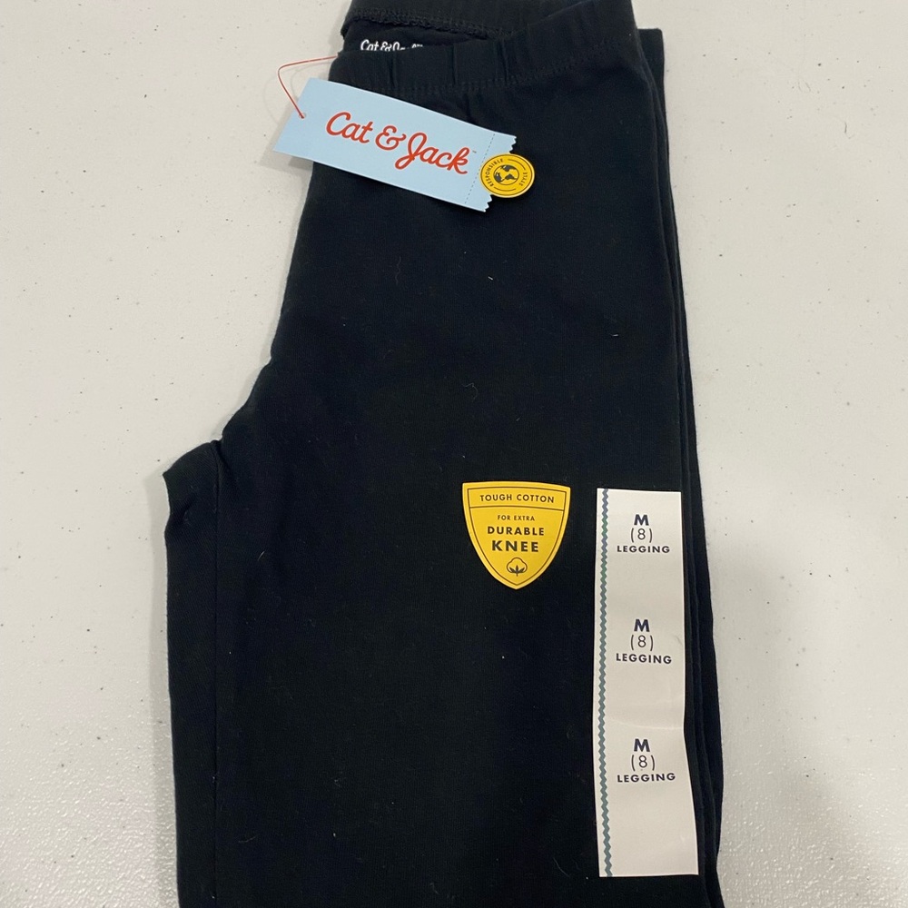 Cat & Jack Durable Knee Black Leggings